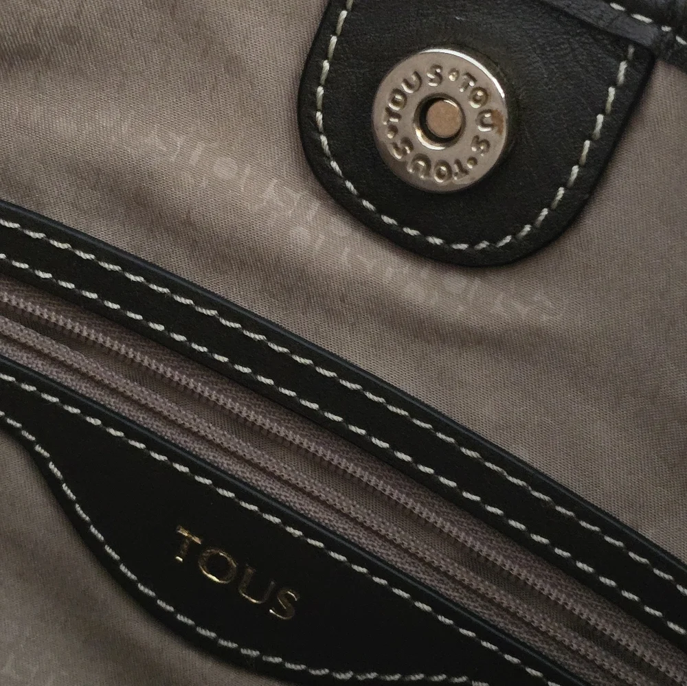 TOUS Kaos Cuadrados Orange Brown Colored One Shoulder Bag - Picture 14 of 17